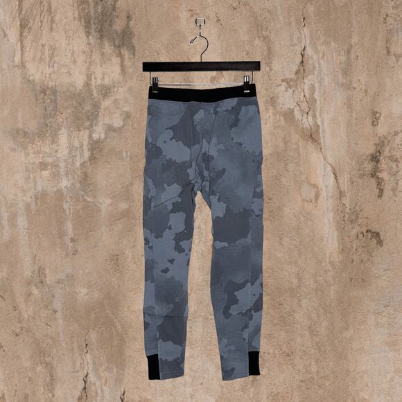 Vintage Y2K Under Armour Sweatpants Joggers Youth Large Grey Camo Black Logo - Picture 3 of 6